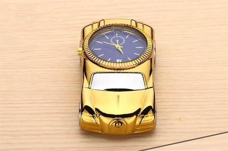 COXRY, usb зарядка, беспламенная зажигалка, Золотая модель автомобиля, мужские часы, роскошные Брендовые мужские часы, кварцевые игрушки, коллекция часов для мужчин