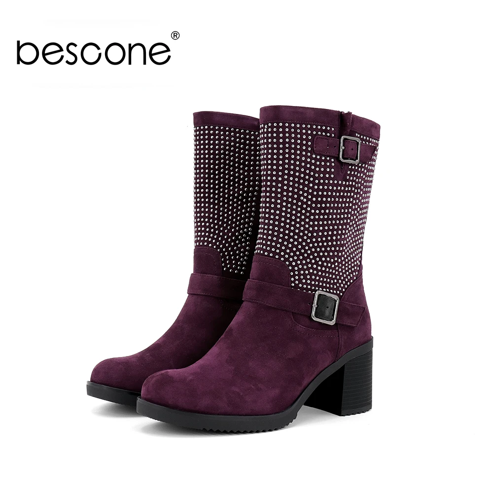 Женские ботинки на квадратном каблуке в горошек высоком 6 7 см | Обувь