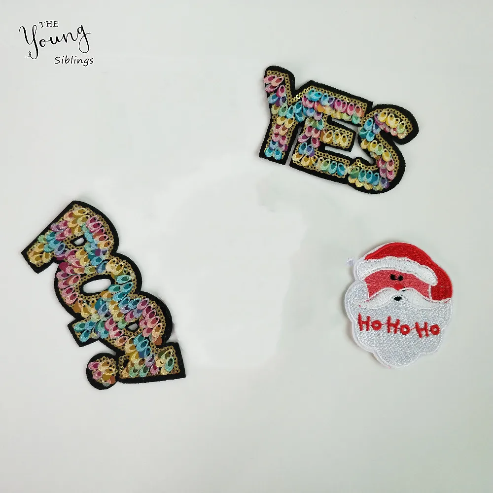 1 шт. нашивка с вышивкой Да поп на тему Рождества|Заплатки| |