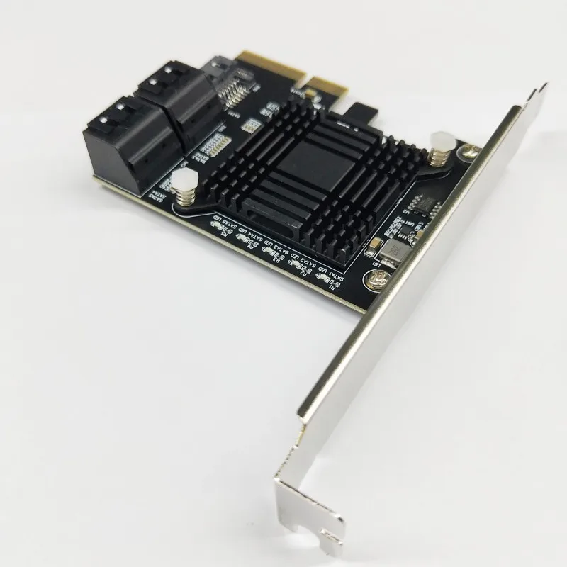 QINDIAN плата расширения PCIE SATA контроллер PCI-E концентратор/карта на 3 0 карта 5 портов