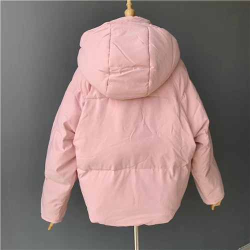 Pink MAOMAOFUR женский пуховик на утином пуху, зима, Модная стильная Толстая парка с воротником из натурального меха, теплая верхняя одежда на белом утином пуху - Цвет: Pink
