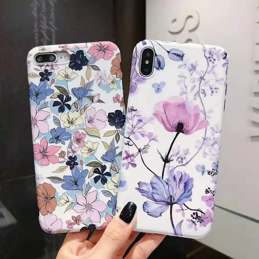 Европейский Американский Модный Стиль Нарцисс цветок мягкий IMD чехол для iPhone 6 6s 7