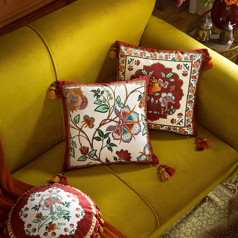 Butterfly Flowers Throw Pillow Covers Decorative Cushion Cov