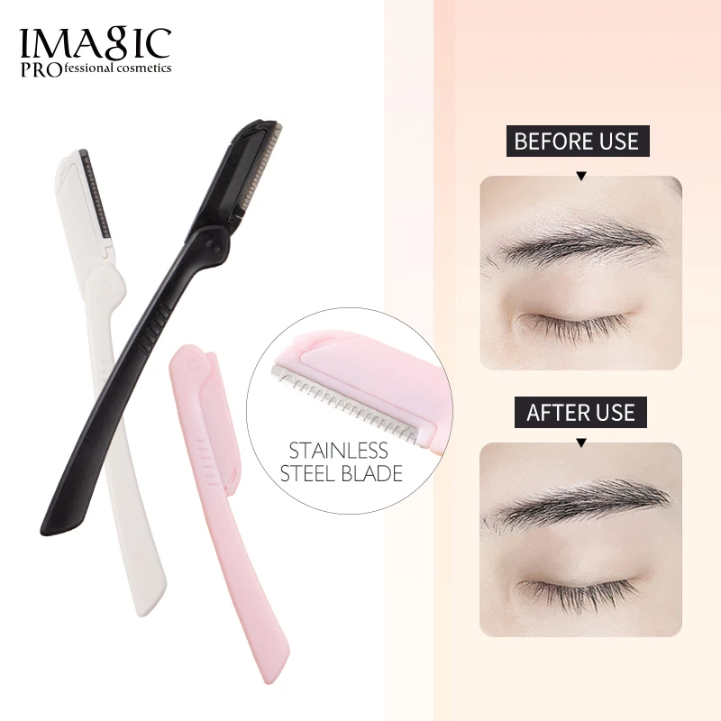 

IMAGIC 3-Color Portable Eyebrow Trimmer Foldable Hair Remover Set Women's Facial Razor Eyebrow Trimmer Blade Shaver Beauty Toolx