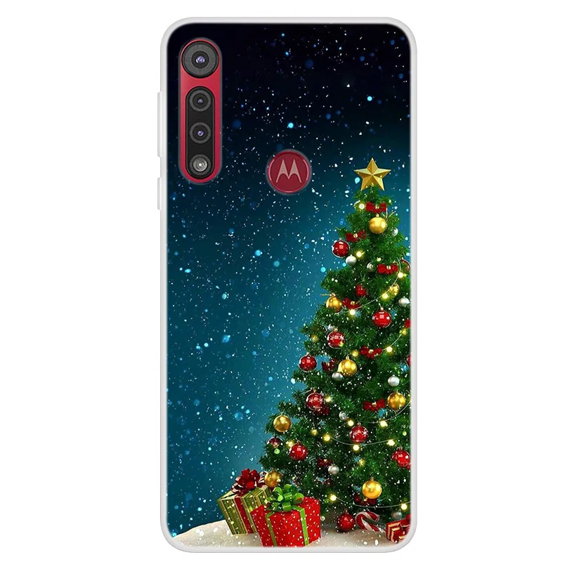 

Christmas Cartoon Case For Motorola Moto G8 Power Lite E5 G6 Plus G9 Play E6S 2020 Case Silicone Soft TPU Cover G9Play Case Capa
