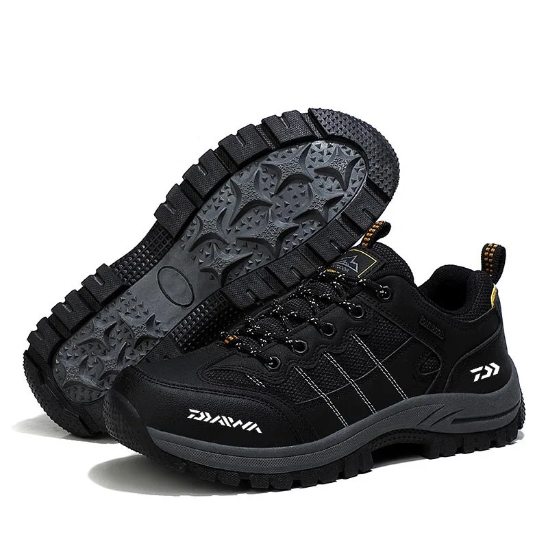 

Мужские прочные нескользящие кроссовки для рыбалки и спорта на открытом воздухе, сетчатая дышащая Спортивная обувь для походов и скалолазания