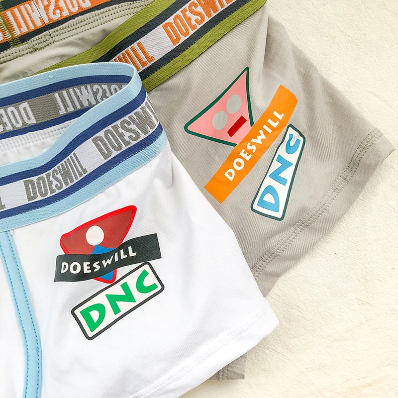 

3 Pieces Mens Underwear Boxers Breathable Men Underwear Cotton Personality Print Mens Boxer Shorts 2020 New Promotion Underpants