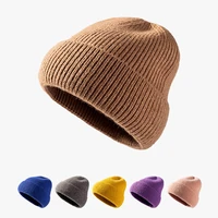 letter beanie hat for women winter hat soft knitted skullies hat warm thick bonnet cap female hats for girl hat