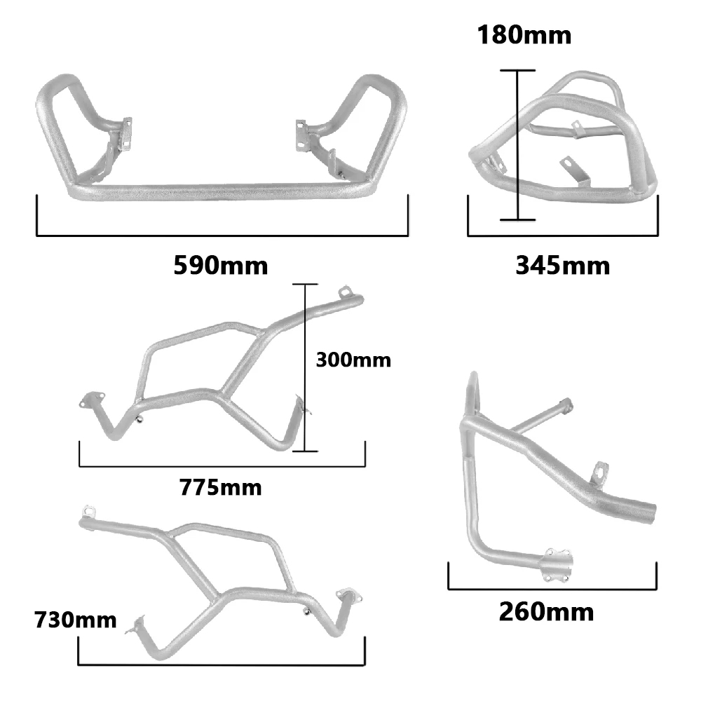 

For BMW F800GS F700GS F650GS F 700 650 GS Motorcycle Crash Bar Upper Lower Engine Guard Buffer Frame Bumper Protector 2008-2018