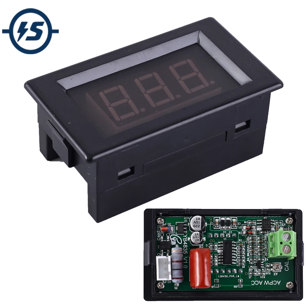 Амперметр переменного тока тестер 100А 3 Бит Красный светодиодный дисплей метр