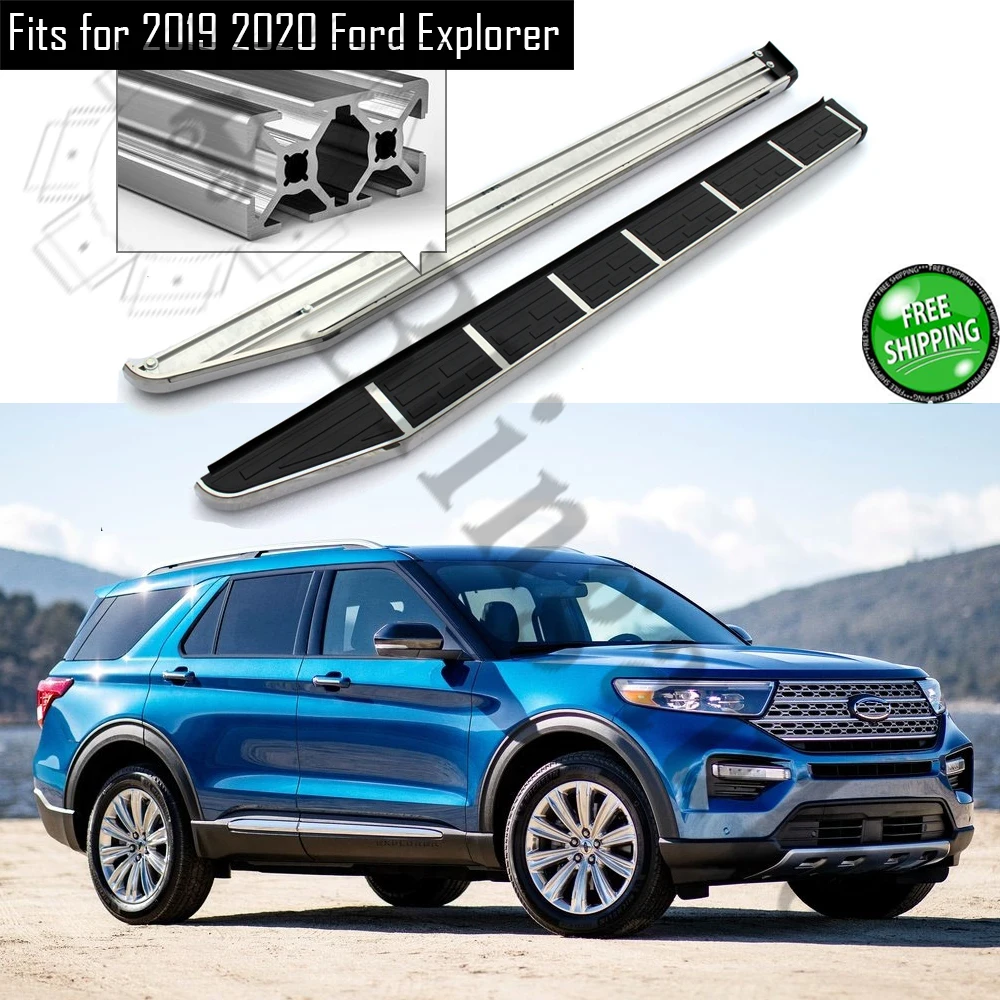 

Боковая ступенька из нержавеющей стали подходит для подножки F ord Explorer 2019 2020 Nerf защита педали боковая лестница платформа