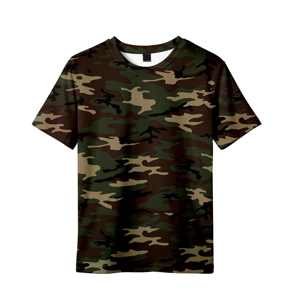

2021 Camouflage uniform T-shirt Kids t-shirts Boys and Girls Tees