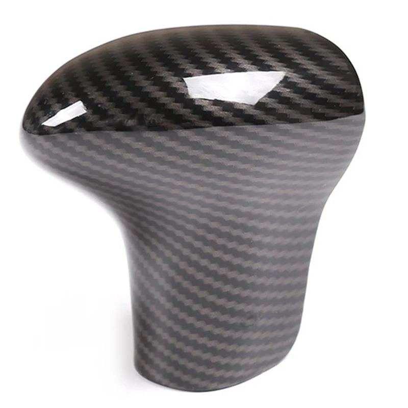 

Car Gear Shift Knob Cover Shifter Handle Knob Cap Carbon Fiber Styling for - A4L A6 Q5