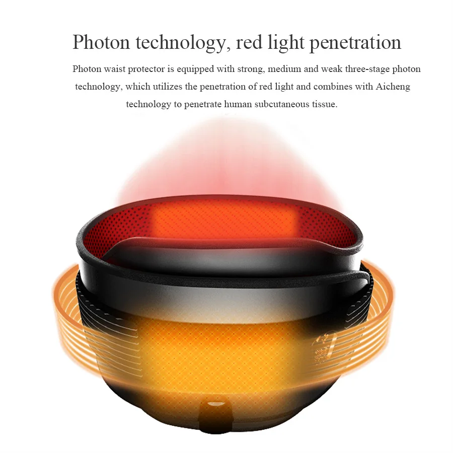 Электрический пояс для похудения фотонный Массажер прогревания талии