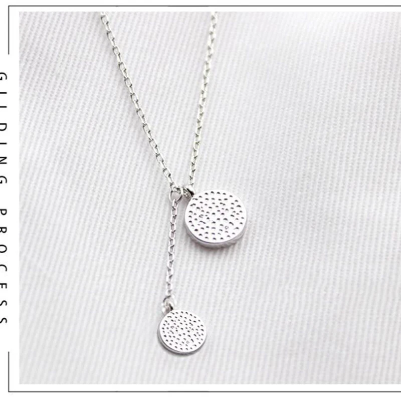 925 стерлингового серебра простой черного цвета с круглым носком диск кисточкой