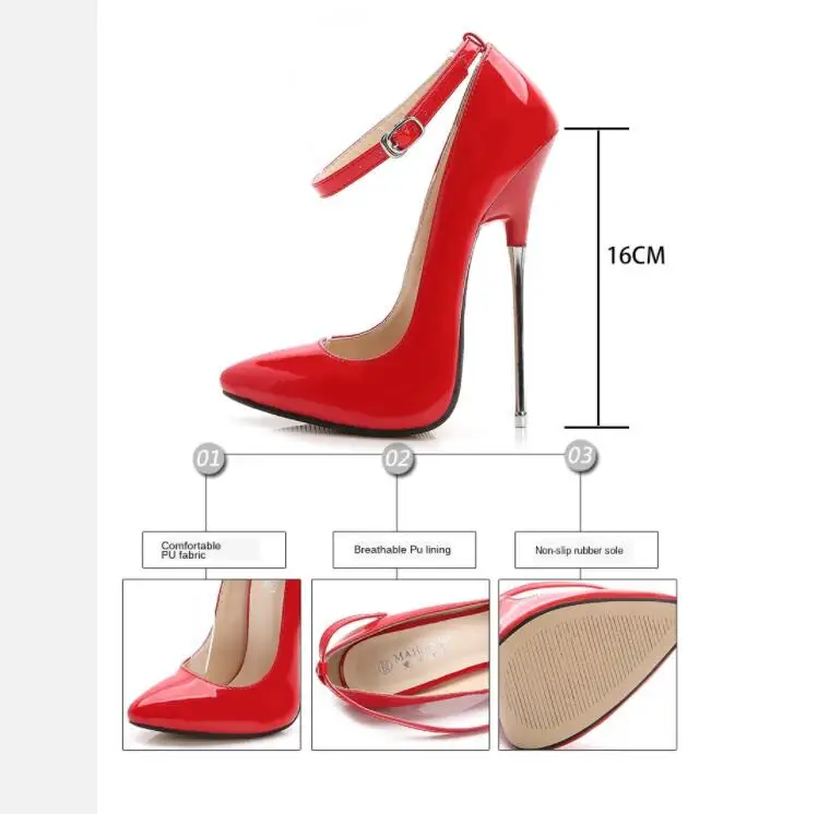 

2021 16 Cm Heels Women Sexy Pumps Shoes Super High Heels Point Toe Pumps Shoes Popular Super High Heels Pumps WZ