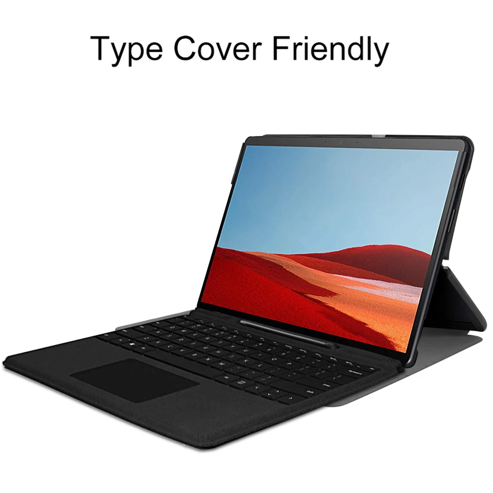 Чехол для планшета Surface Pro X 13 дюймов чехол книжка из искусственной кожи с