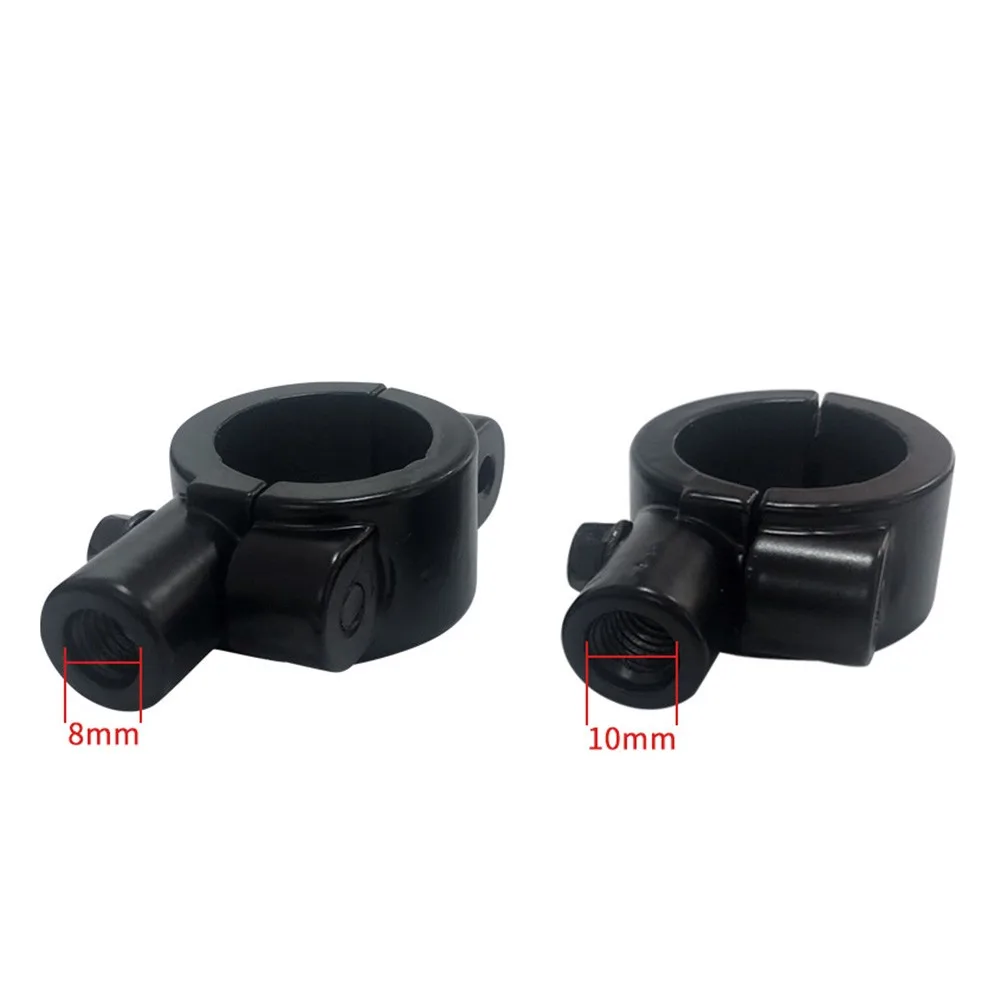 

1pc Mount Brackets Clamps Mirror Mount Clamp Rear View Base Holder Motorcycle Bike Handlebar Adaptor Holder 8mm 10mm For 20-24mm