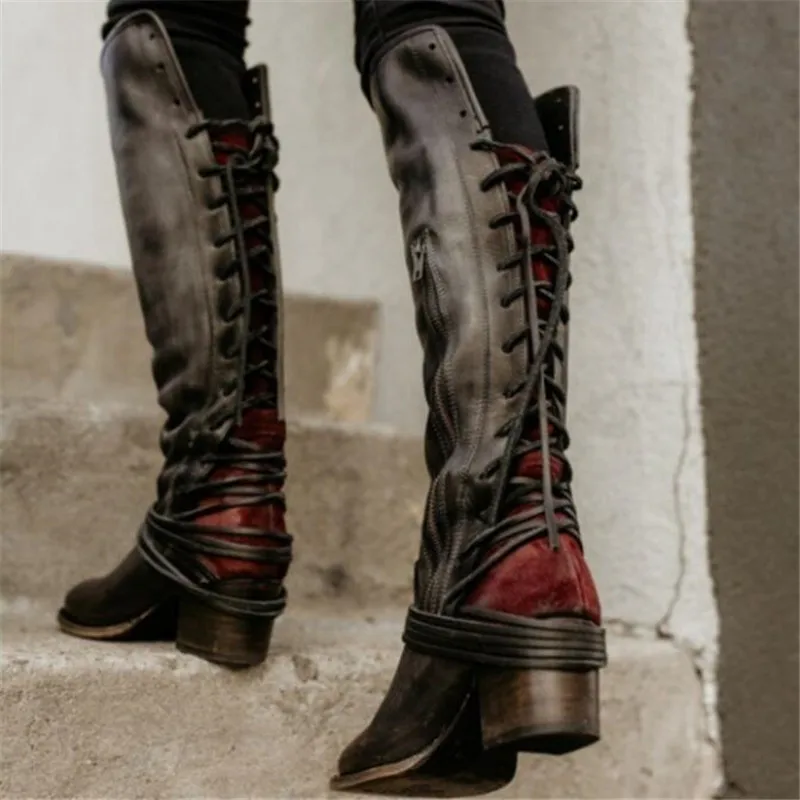

Hong Kong style warm boots women boots European style beauty leather boots new winter boots women high boots with straps
