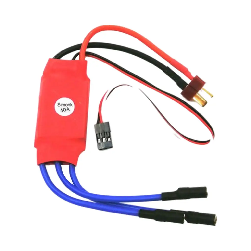 RC Brushless 40A ESC с 3 5 мм банановым штекером контроллер скорости поддержка 2-4S для