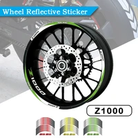 strips motorcycle wheel tire stickers car reflective rim tape motorbike bicycle auto decals for kawasaki z1000 z1000sx