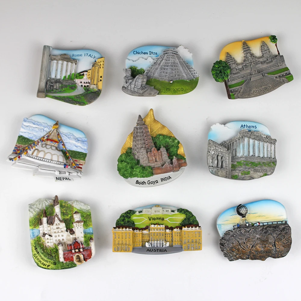 

Bodh Gaya Индия туристический Gfits хит продаж Модный 3D резиновый холодильник магнитные наклейки для путешествий магнит на холодильник сувенир