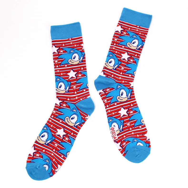 

New spring and summer breathable personality cartoon cotton socks for men and women in the tube trend of men's socks