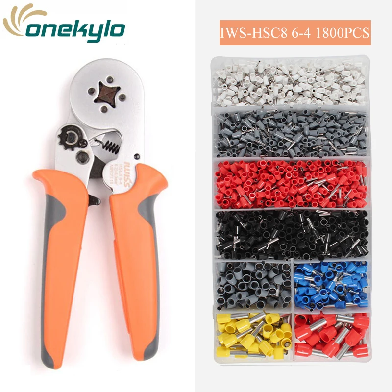 IWISS HSC8 6 4 клещи обжимные плоскогубцы 0.25 6mm2/AWG23 10 саморегулирующийся Трещоточный