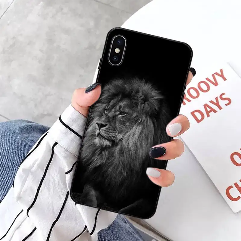 

Animals The Lion Phone Cases for iPhone 11 12 pro XS MAX 8 7 6 6S Plus X 5S SE 2020 XR mini