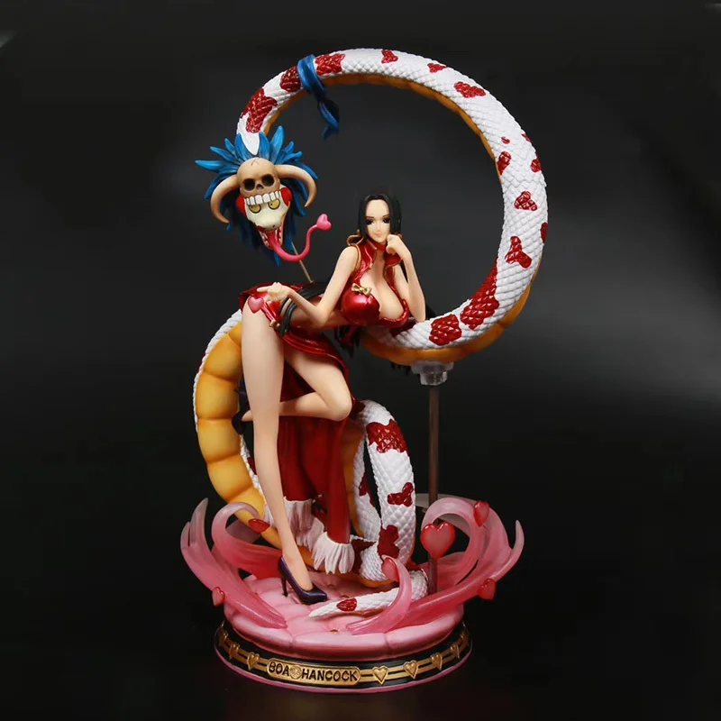 

One Piece 41cm Explosive Clothes Female Emperor Boa Hancock Illuminated Statue Decoration Action Figures Anime Figure Christmas