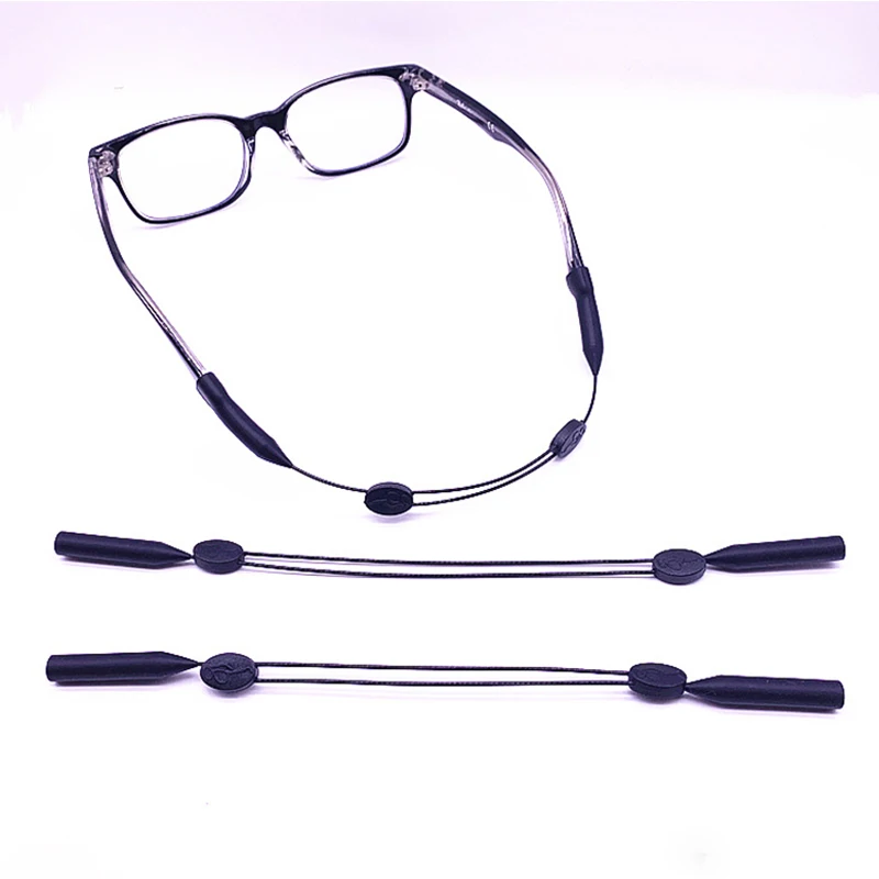 

Q Silicone Glasses Accessories Anti Slip Rope Glasses Holder Neck Strap String Rope Chains Portable Adjustable Eyeglasses Cord