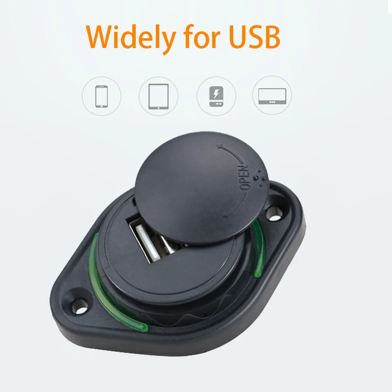 Встроенное модифицированное Зарядное устройство USB для мотоцикла 5 в 3 1 А