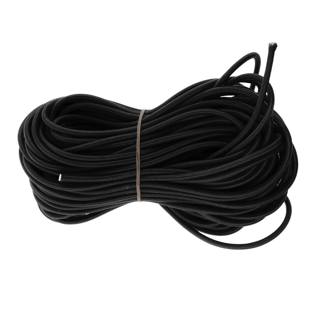 Черный резиновый эластичный шнур для тяжелых условий эксплуатации 5 мм 75