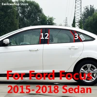 for ford focus 2018 2017 2016 2015 car door central window middle column trim decoration strip pc b c pillar accessories