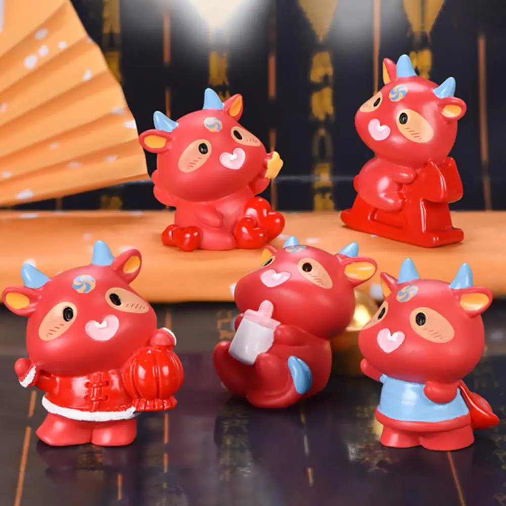 

Mini Lucky Ox Buffalo Resin Model Ornament Fairy Garden Micro Landscape Decor Ornament Fairy Garden Micro Landscape Decor Orname