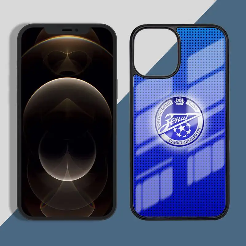 Синий арт FC команда Зенит Санкт-чехол для мобильного телефона iPhone 11 12 pro XS MAX 8 7 6 6S