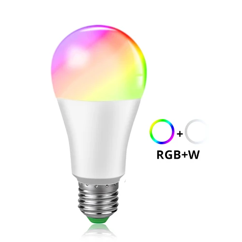 RGBW 15 Вт затемняемый ночной Светильник смарт-лампочка WiFi E27 B22 E14 85-265 в Голосовое управление приложение интеллектуальная лампа пробуждения Alexa Google Assistant - Испускаемый цвет: RGBW