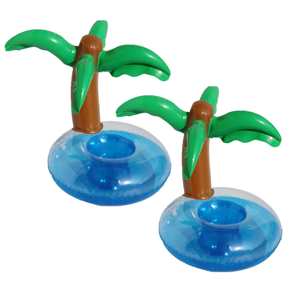 

Inflatable Coconut Drink Holder Floating Cup Holders Coasters for Swimming Pool Party Water Fun