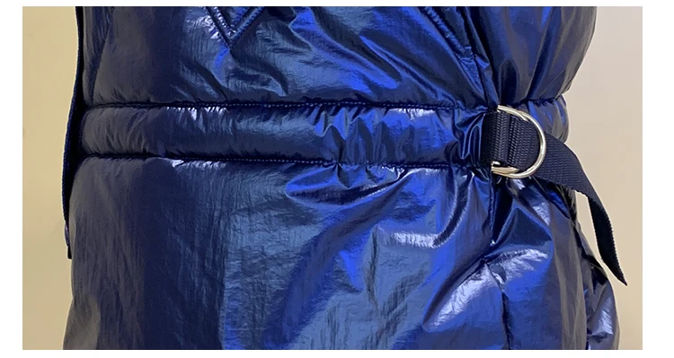 Негабаритный глянцевый пуховик куртка Женская Длинная зимняя новая женская