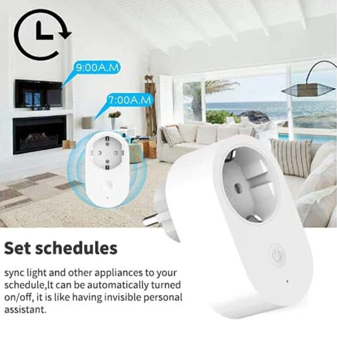 Xiaomi Mi Smart Plug WiFi Global Version16A EU Power Adapter Wireless Switch Socket Extension Home App Remote Control | Обустройство