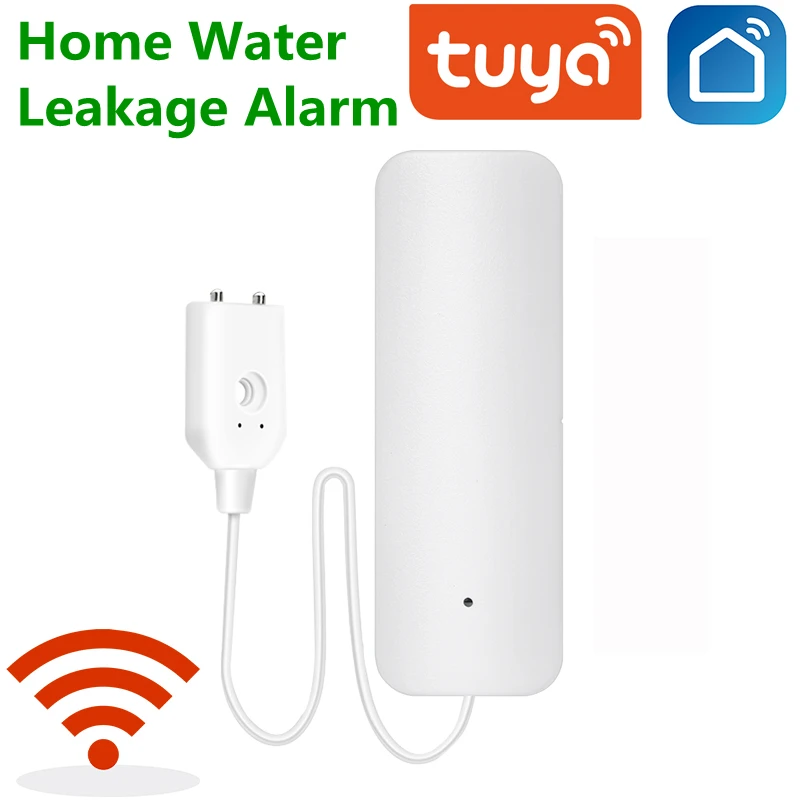 Умный датчик утечки воды VIKEFON с Wi Fi совместим приложением Tuyasmart/smart Life простая
