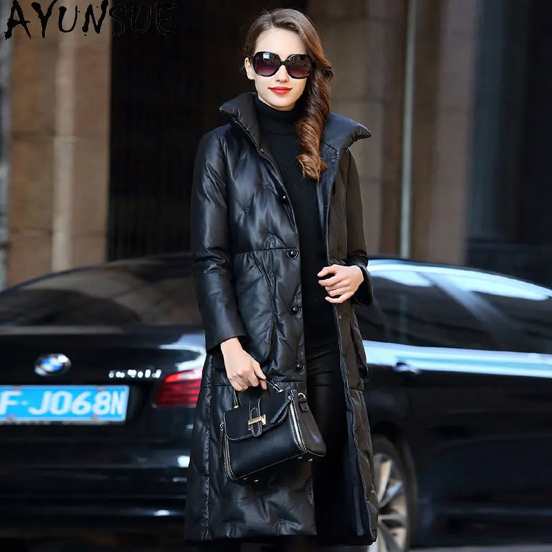 

AYUNSUE Genuine Leather Jacket Women 2020 Sheepskin Coat Female Autumn Winter Women's Down Jackets Korean Parkas Mujer Chaqueta