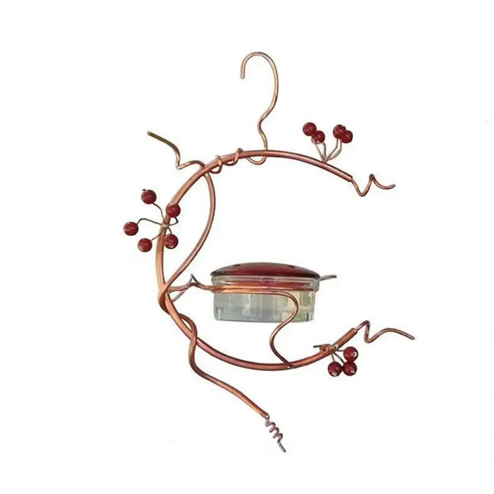 

Pet Bird Feeder Useful Metal Convenient Durable Sturdy Drinker for Sparrow Water Feeder Hummingbird Feeder