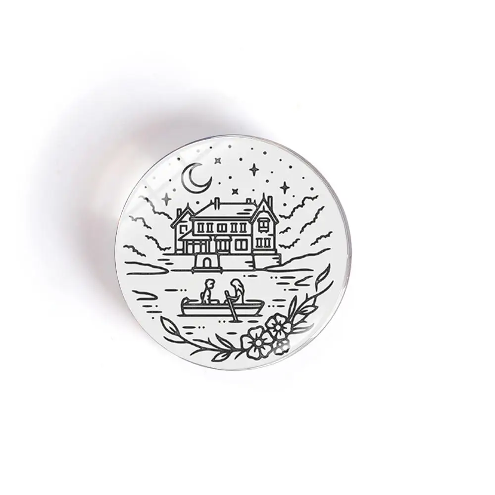 QIYUE простая черно белая линия для рисования магнитное стекло холодильника