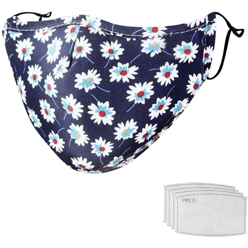 Унисекс PM2.5 фильтр маска для рта Ветрозащитная лица против пыли дышащая Моющиеся