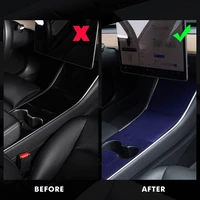 car armrest box protective cover tesla model 3 accessories central cover tesla model y suede three 2021 new model 3