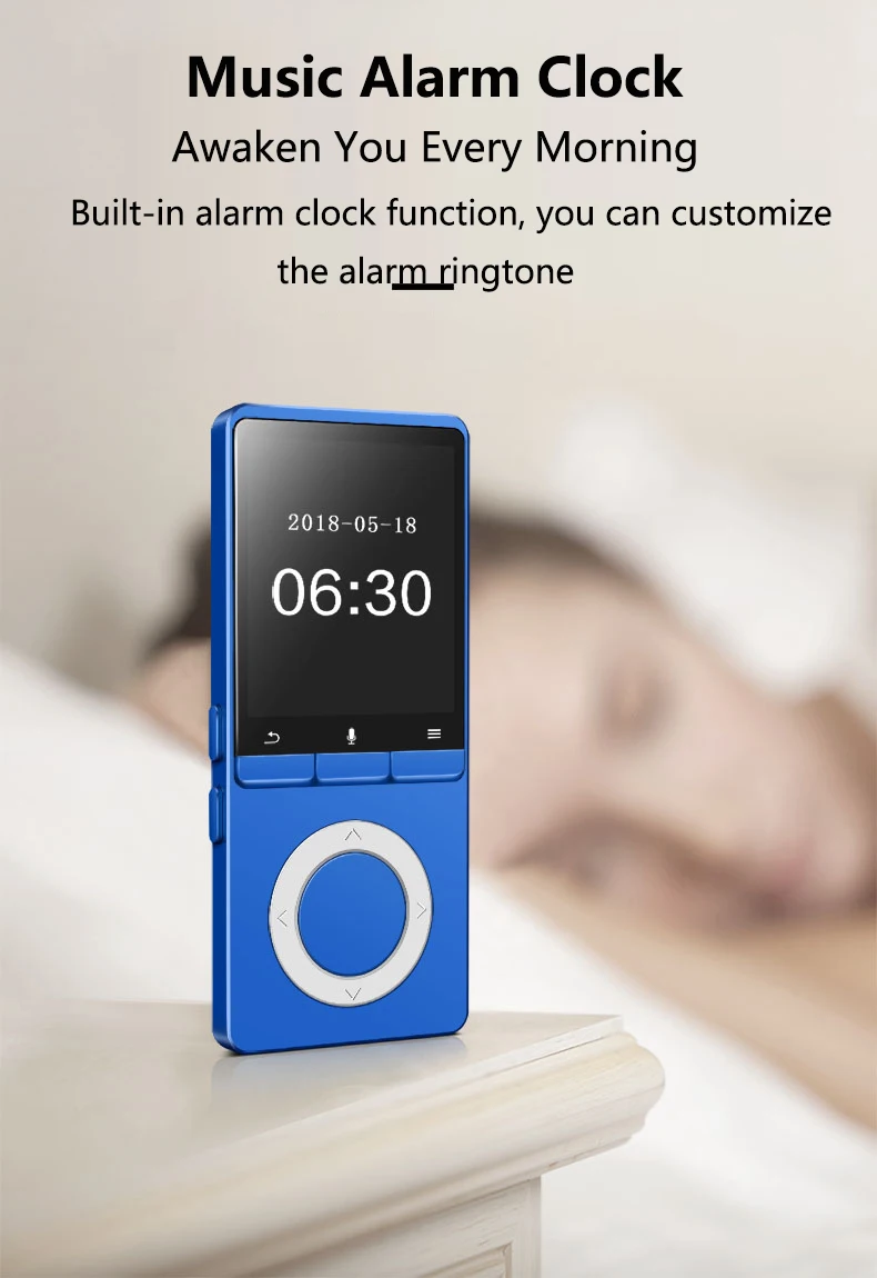 Mp3-плеер с Bluetooth, встроенный динамик, металлический музыкальный плеер без потерь с fm-радио, электронная книга для Walkman с поддержкой tf-карты до 128 ГБ