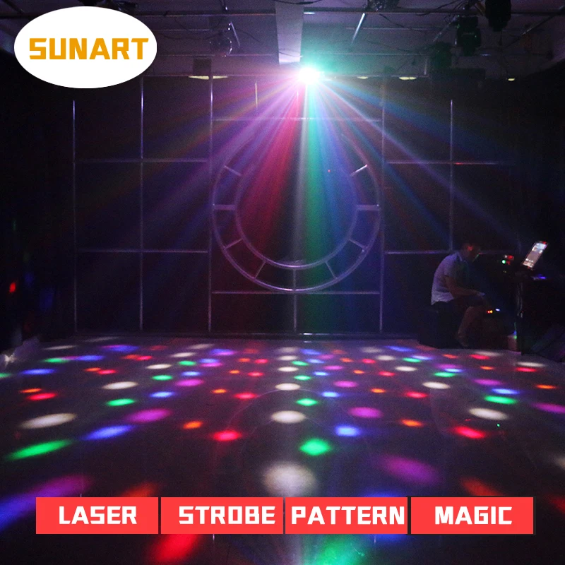 Бесплатная доставка партиями по 4 в 1 Светодиодная лампа для сценических эффектов