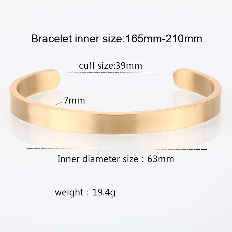 Мужские браслеты-манжеты с гравировкой золотистые браслеты браслет из