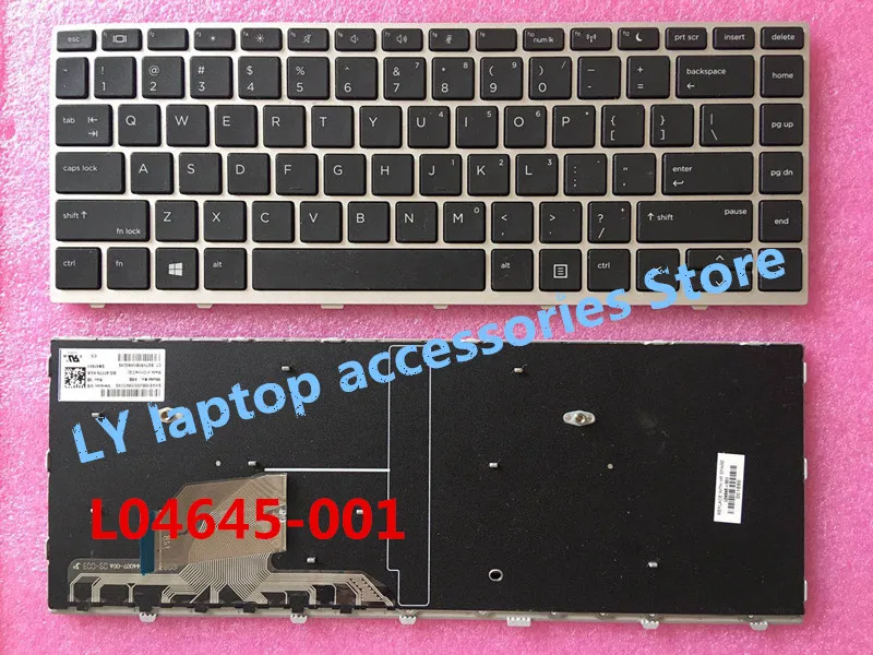 Для HP Probook 440 G5 445 ZHAN Z66 66 Pro G1 HSN-Q08C Оригинальная клавиатура для ноутбука с рамкой